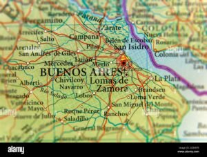 mapa de buenos aires con san isidro destacado