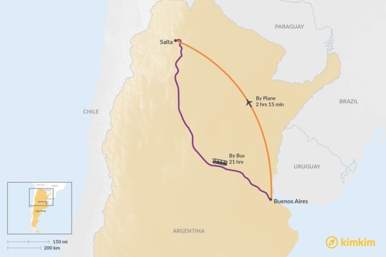 Cuál es la distancia exacta a Salta Capital desde Buenos Aires