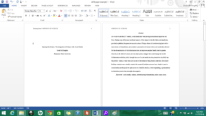 pantalla computadora con documento word formato apa